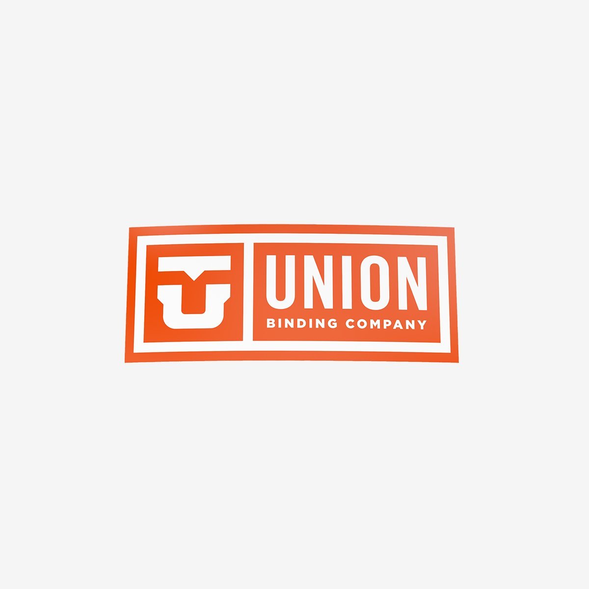 Classic Logo Sticker Union Binding Company Union Binding Co. Europe